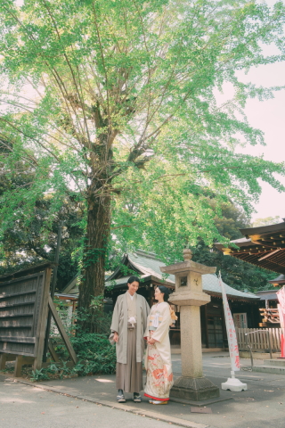 フォトスタジオ Jheart恵比寿_和装ロケーション【渋谷氷川神社／有栖川宮記念公園／林試の森公園】