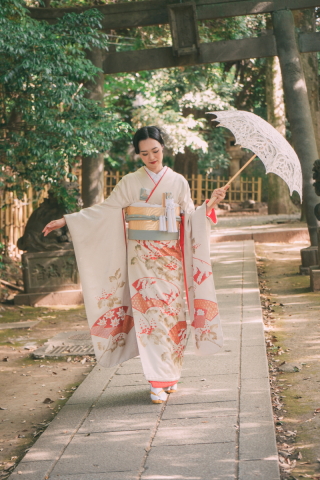 フォトスタジオ Jheart恵比寿_和装ロケーション【渋谷氷川神社／有栖川宮記念公園／林試の森公園】