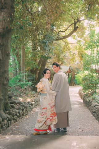 フォトスタジオ Jheart恵比寿_和装ロケーション【渋谷氷川神社／有栖川宮記念公園／林試の森公園】
