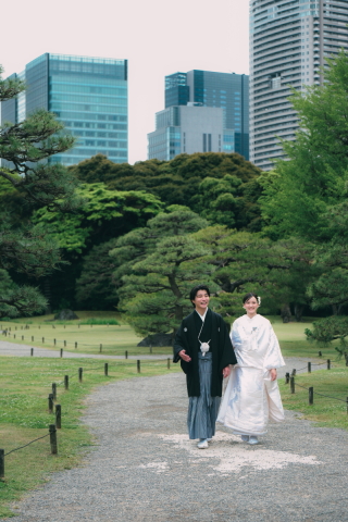 フォトスタジオ Jheart恵比寿_和装ロケーション【渋谷氷川神社／有栖川宮記念公園／林試の森公園】