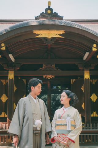 フォトスタジオ Jheart恵比寿_和装ロケーション【渋谷氷川神社／有栖川宮記念公園／林試の森公園】