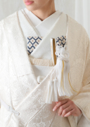 和装小物【花×紺】