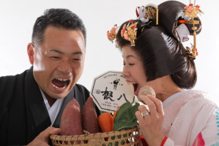 持込小物はなんと野菜！