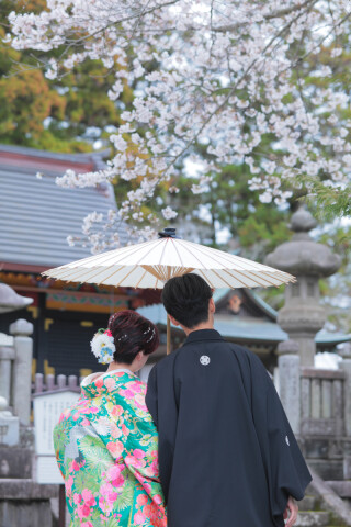 フォトスタジオプリンセス成田_和装ロケーション【成田山新勝寺】公園