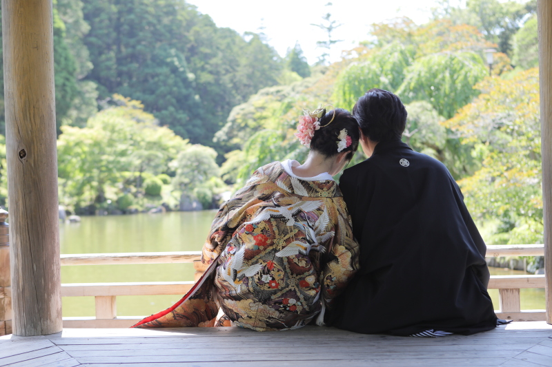 フォトスタジオプリンセス成田_和装ロケーション【成田山新勝寺】公園
