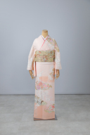 【訪問着】　濃いピンク