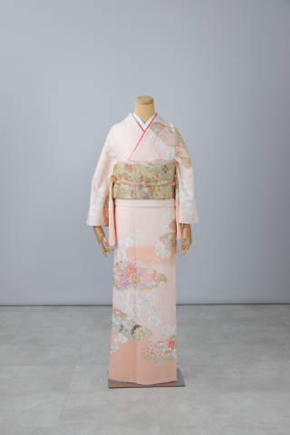 【訪問着】　濃いピンク