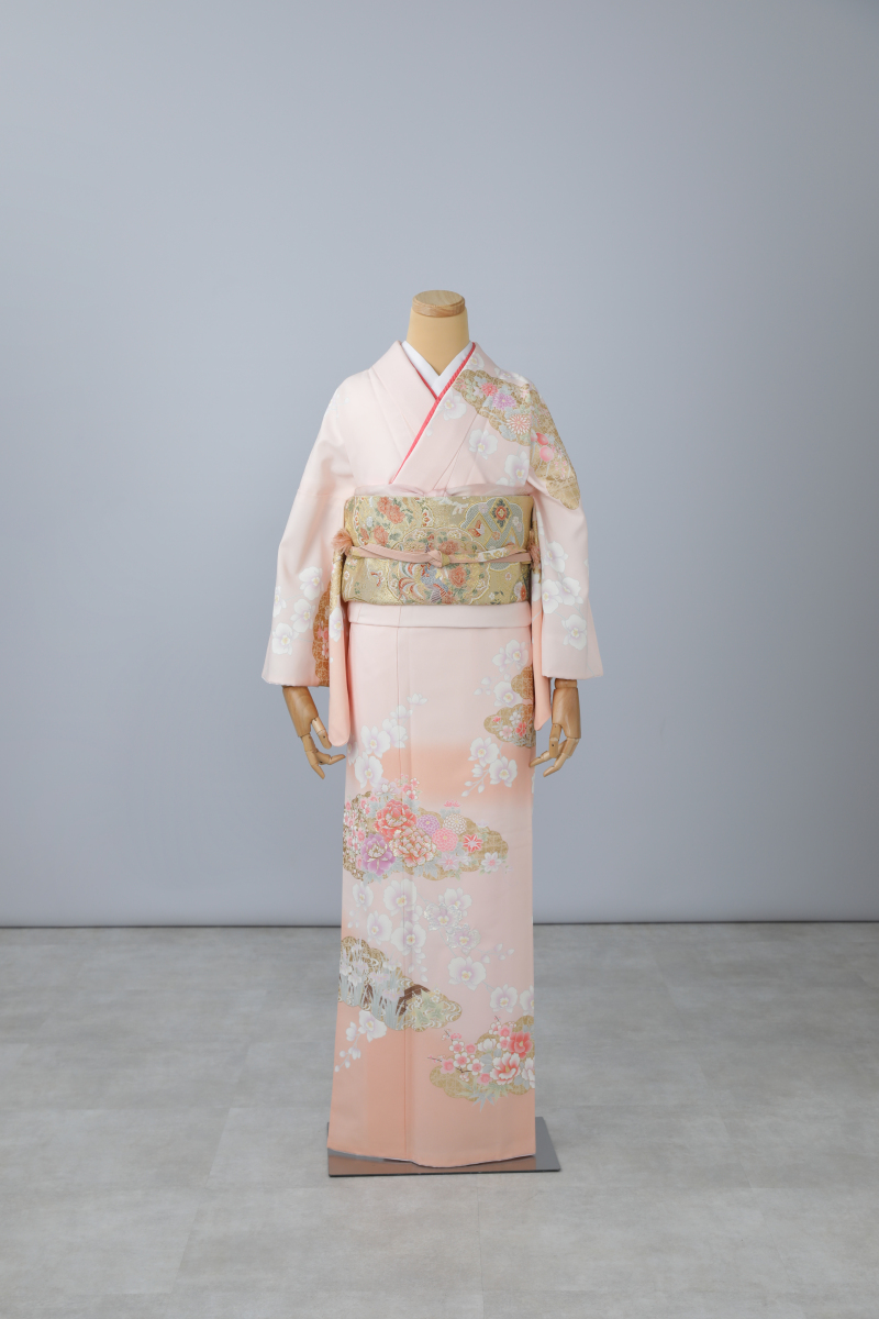 【訪問着】　濃いピンク