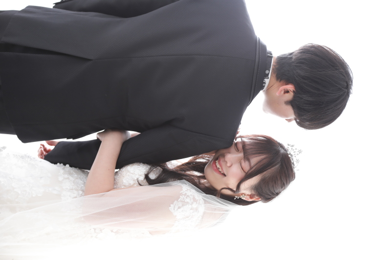 スタジオではウエディングフォト