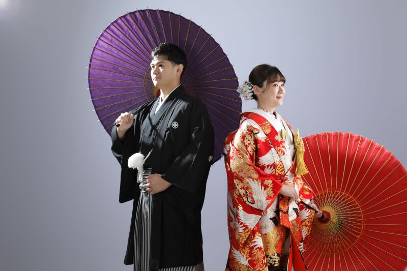 和傘をもってクールに