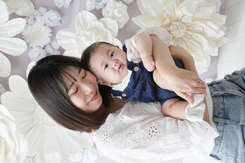 お母さんと2ショット