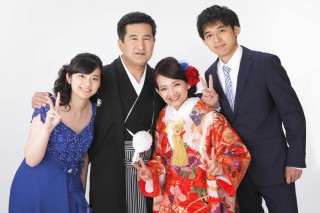 大切な家族と一緒に撮影できます