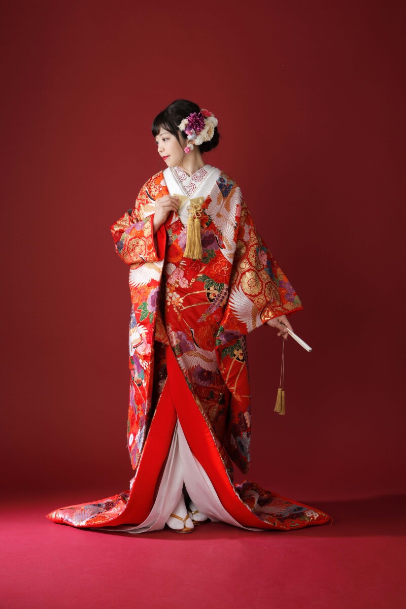 豪華絢爛な色打掛も追加料金はございません!