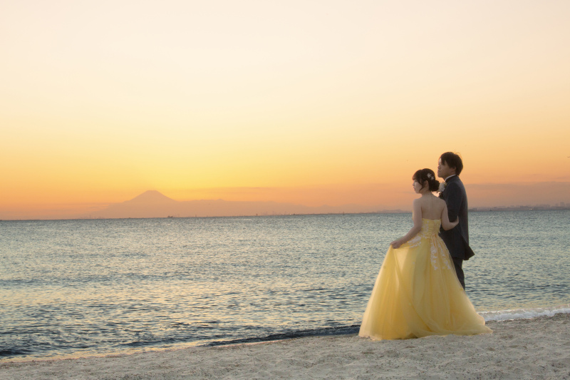 ◎稲毛海岸洋装ロケ3万円OFF◎月・火・金限定プラン（衣装/新婦ヘアメイク/撮影/全80カット以上データ付き）
