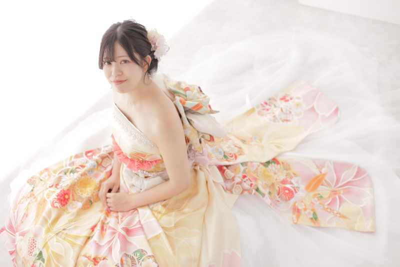 【ソロ着物ドレス】(衣装/ヘアメイク/写真1枚)
