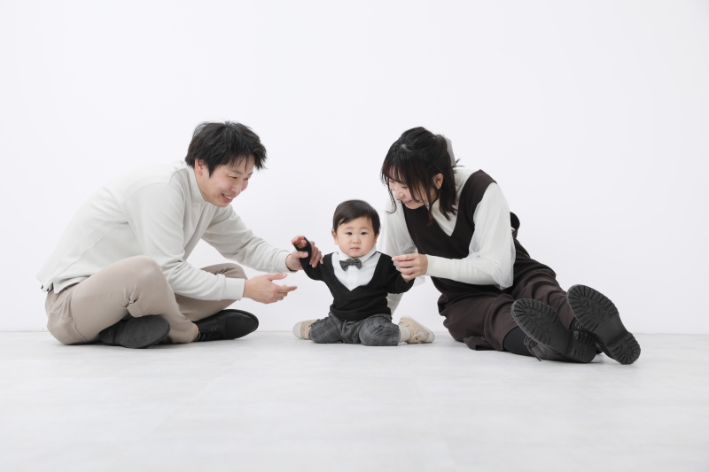 私服でお気軽ファミリーフォトプラン　土日料金なし！