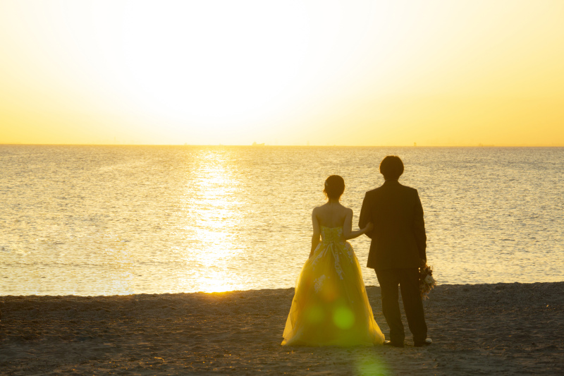 ◎稲毛海岸洋装ロケ3万円OFF◎月・火・金限定プラン（衣装/新婦ヘアメイク/撮影/全80カット以上データ付き）