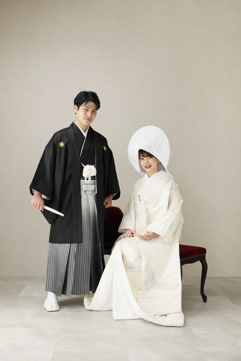 和装　白無垢にお着替え