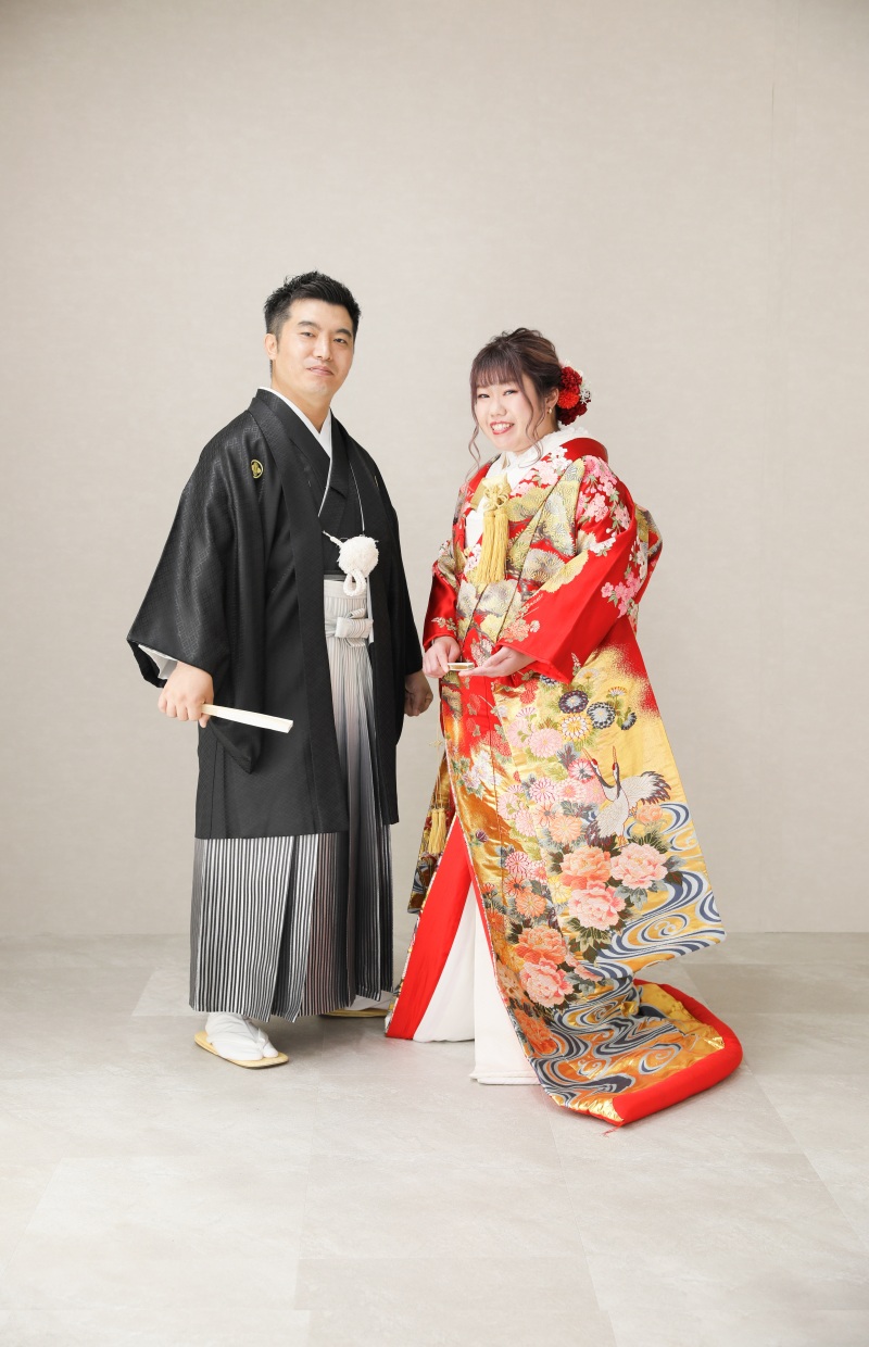 色打掛にお着替え