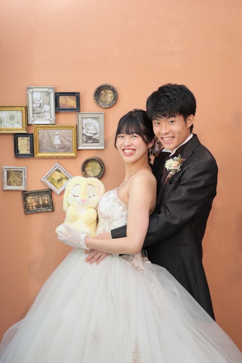 旦那様からバックハグ!