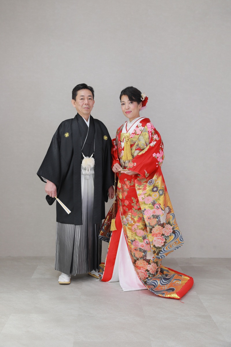 色打掛にお着替え