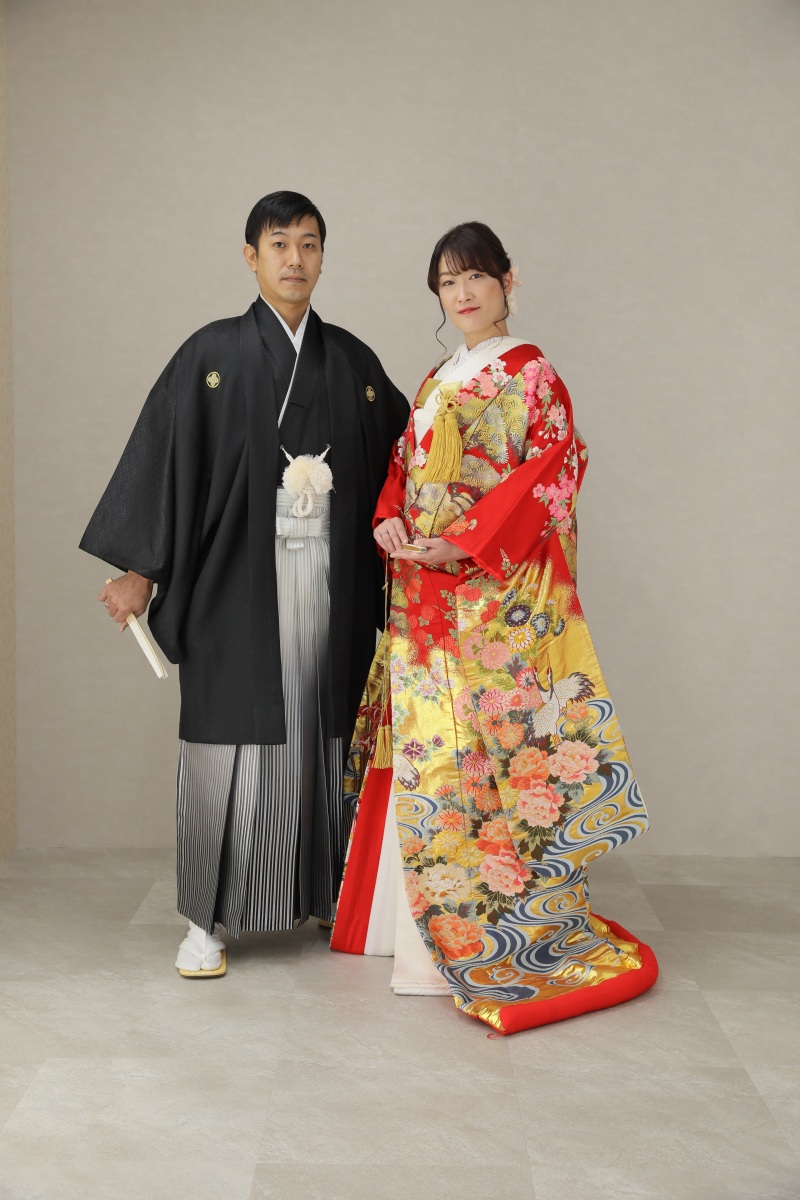 色打掛にお着替え