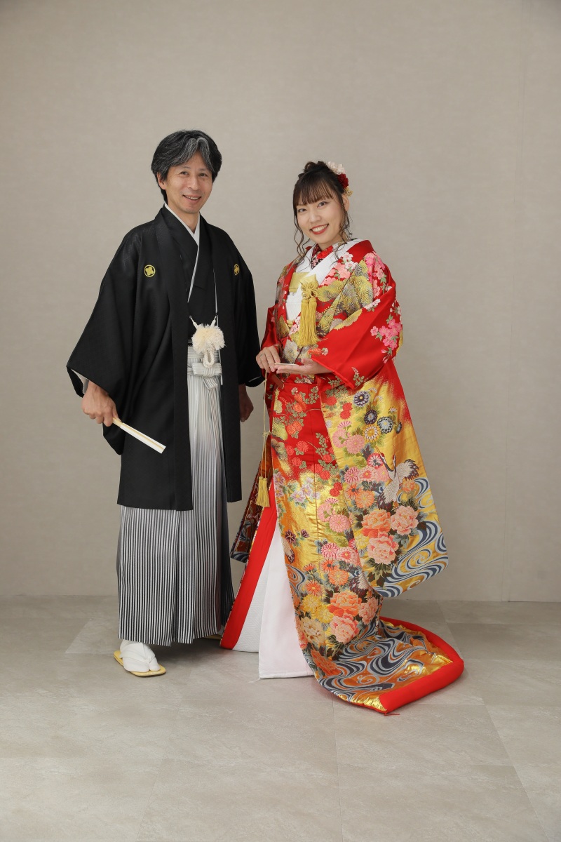 色打掛にお着替え