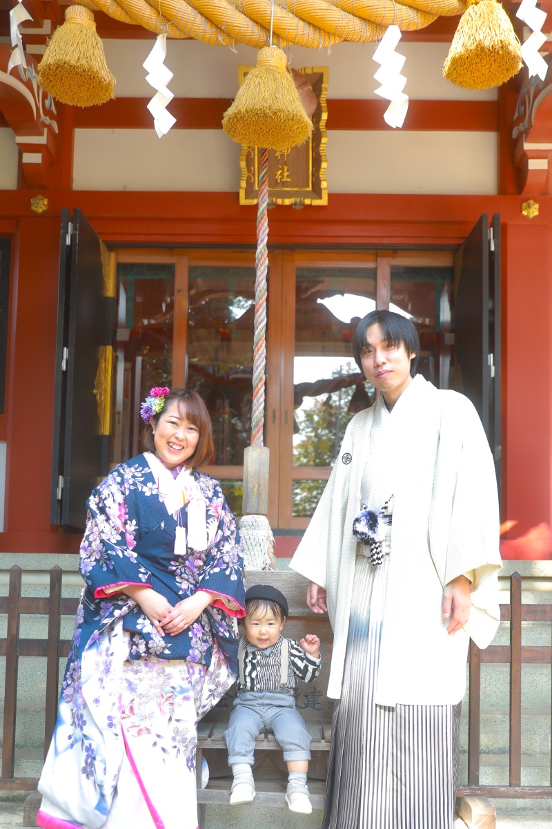 和装ロケーション撮影in諏訪神社