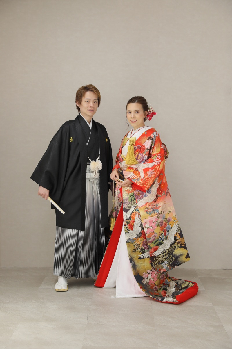 色打掛にお着替え