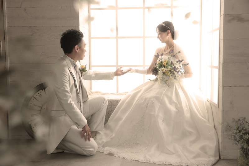 セピア風の色味で