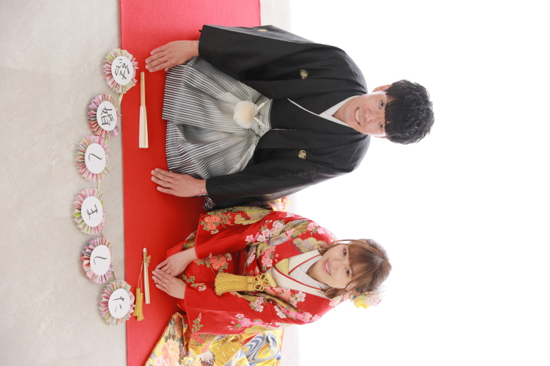 ガーランドは和装でも