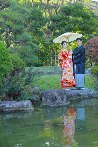 フォトスタジオプリンセス柏_あけぼの山公園　日本庭園