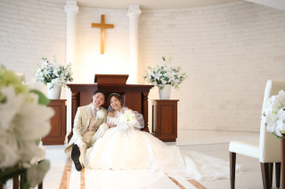 チャペル挙式+和装スタジオ撮影