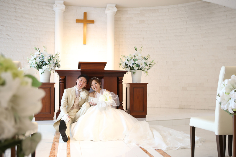 チャペル挙式+和装スタジオ撮影