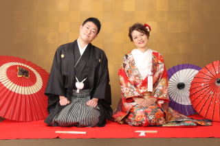 和装洋装2点スタジオ撮影