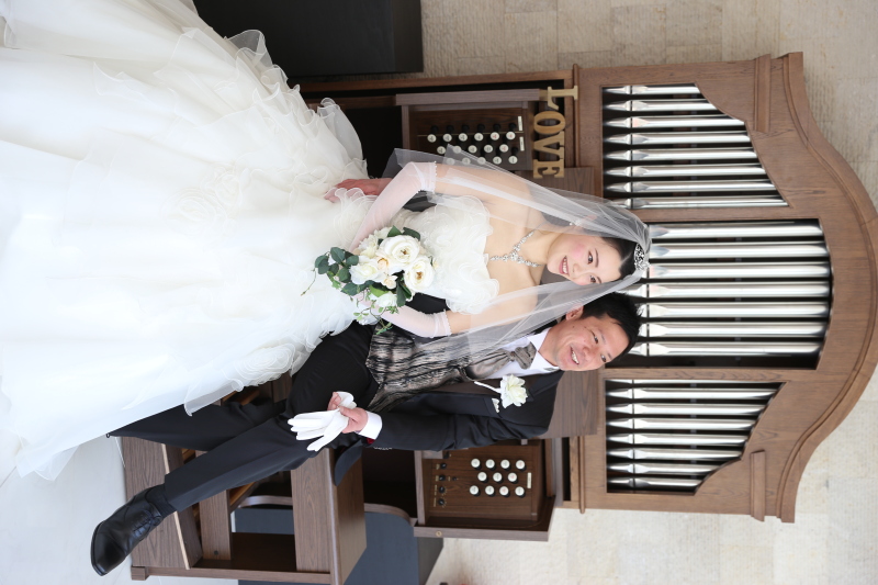 オルガン背景で