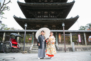 和装ロケーション撮影（八坂の塔周辺）