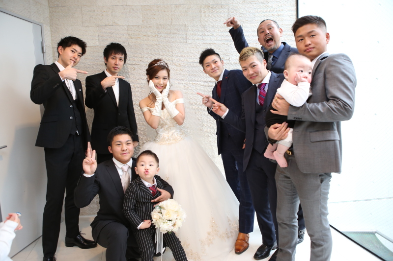 式後にみんなで「ハイ、チーズ♩」