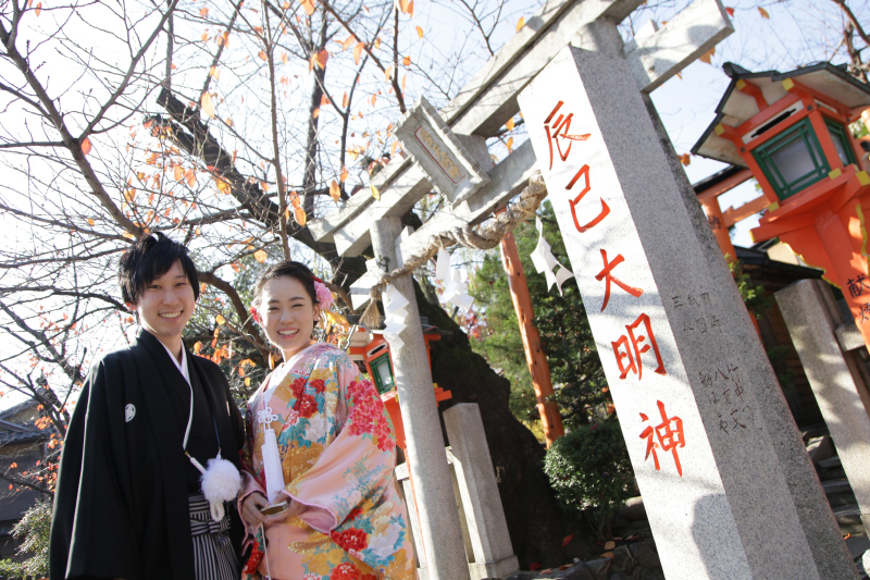 人気の巽橋で♡