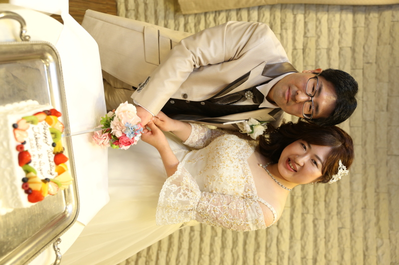披露宴での一枚