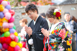 和装ロケーション撮影+洋装チャペル撮影（同日2点撮影）