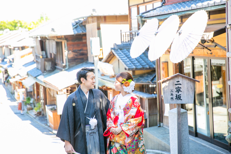 二寧坂から撮影スタート