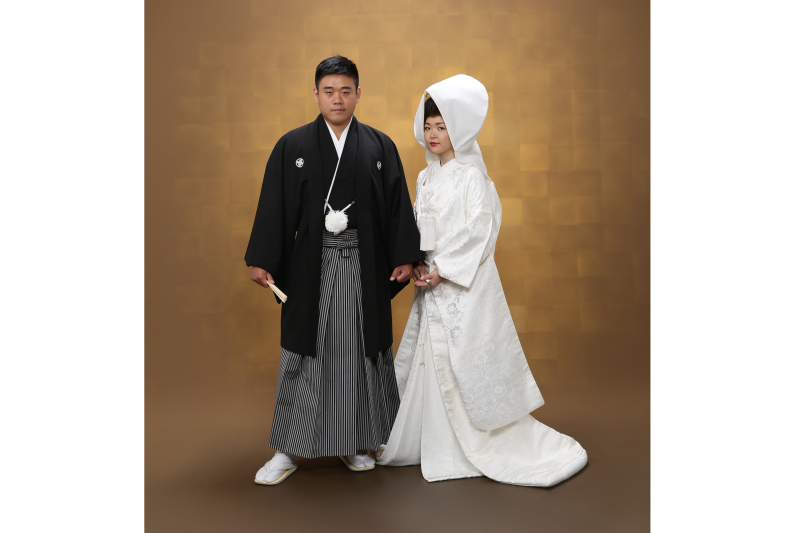 白無垢、綿帽子！