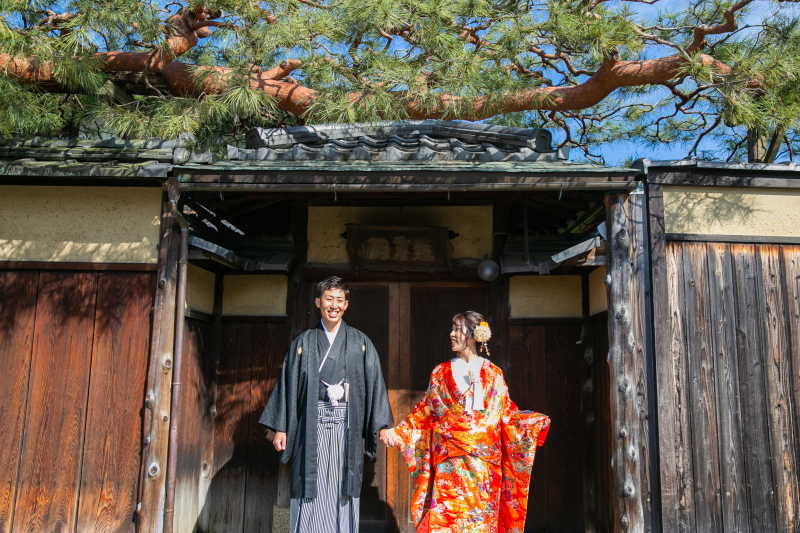 大きな松の木の下で