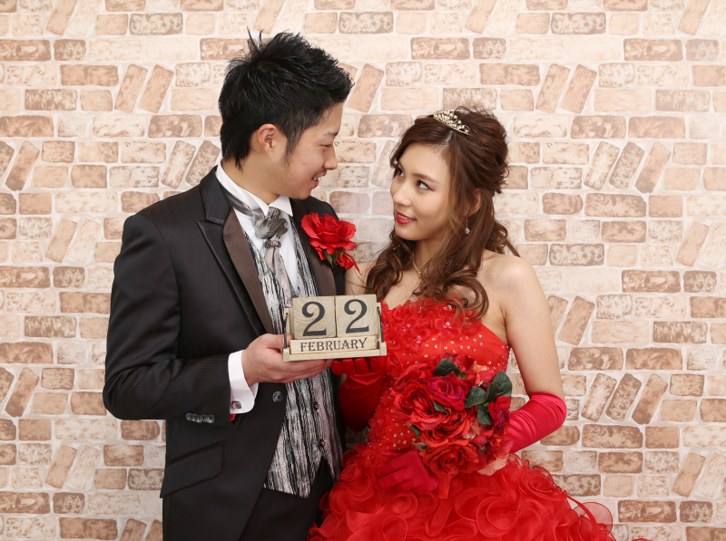 式同日に衣装を替えて・・