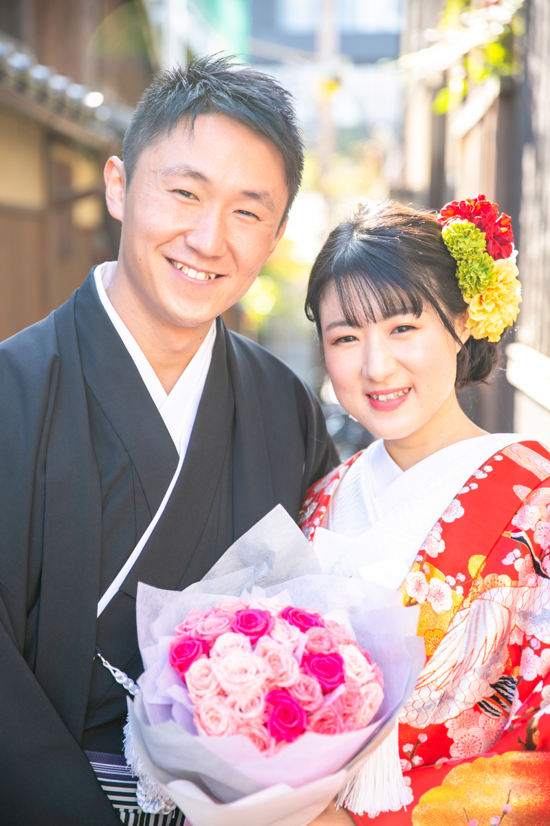 ブーケと一緒に