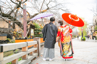 和装ロケーション撮影（巽橋周辺）