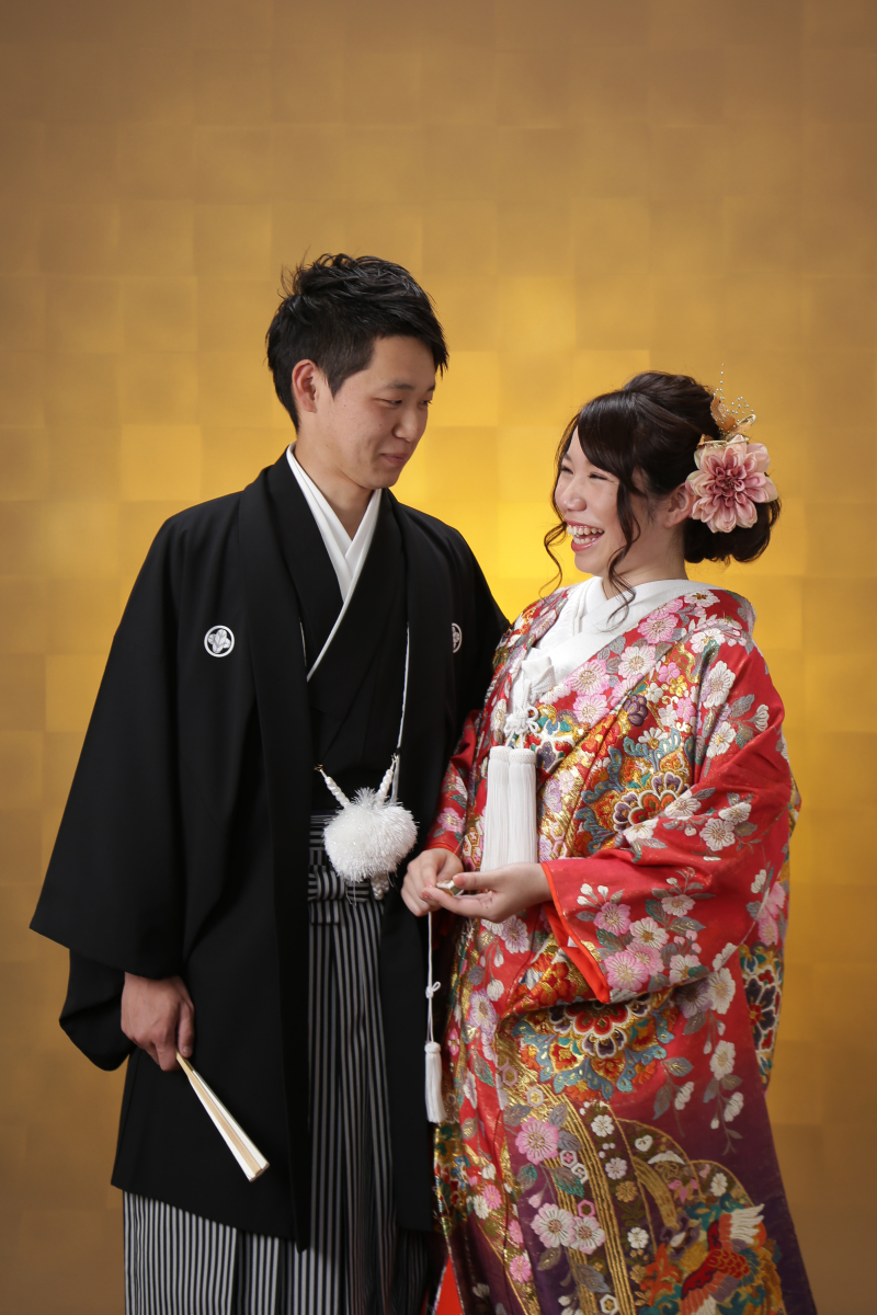 やや緊張気味の…