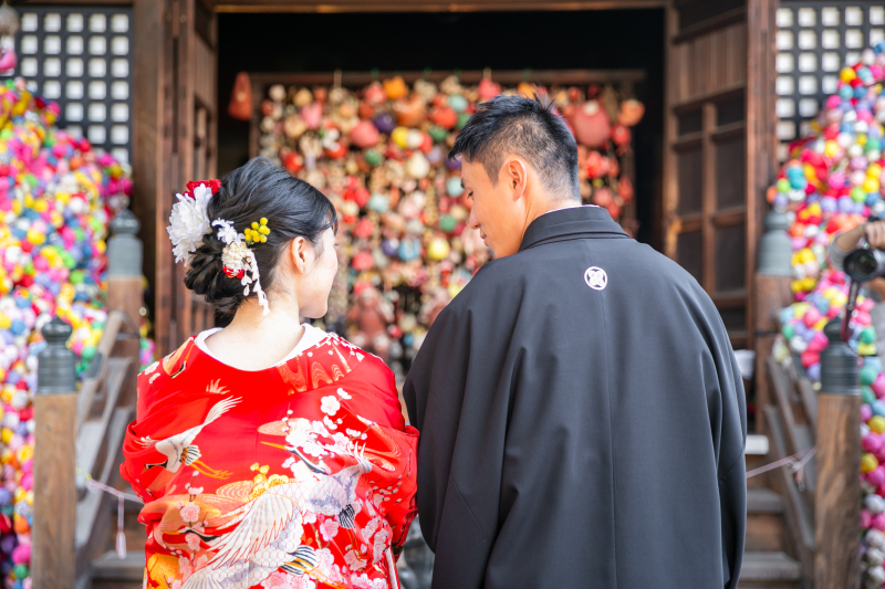 庚申堂での参拝