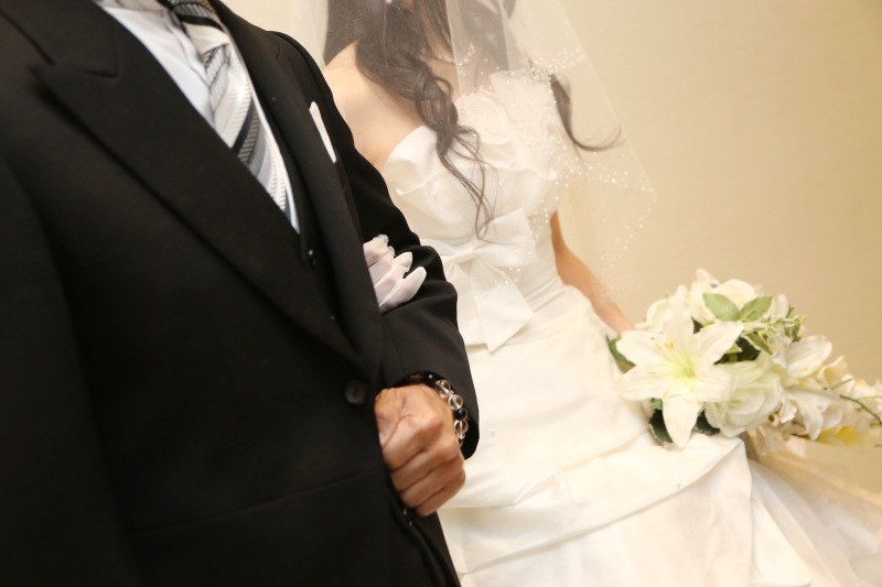 お父様とのご入場・・